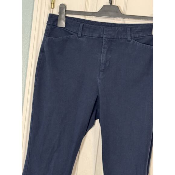 Old Navy Pixie Hi Rise Navy Blue Khaki Pants, Size 12 - Picture 2 of 5